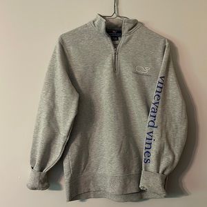 VINEYARD VINES Quarter Zip Gray
Pull Over. Size Xsmall